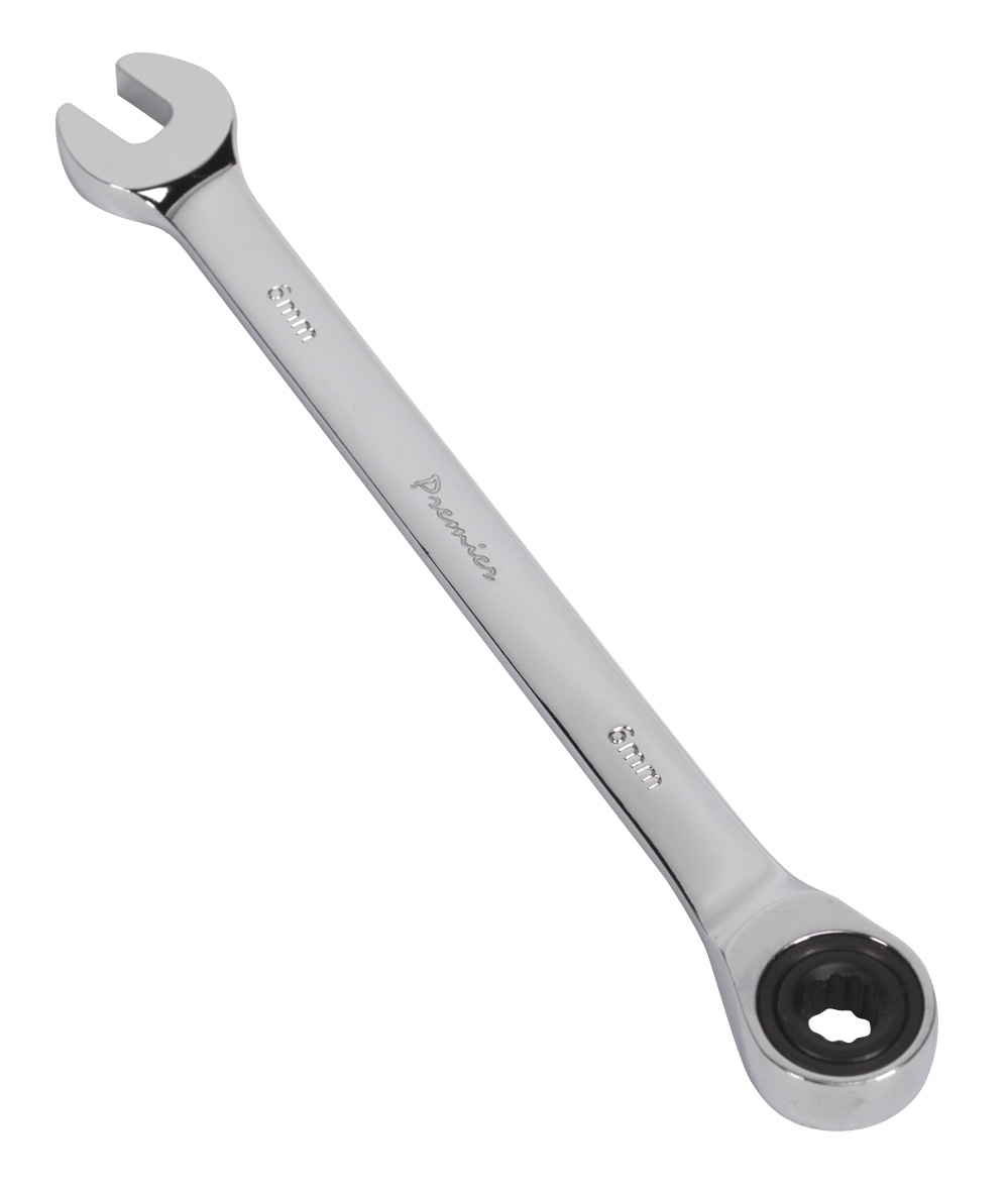 Sealey RCW06 Micro-Locking Ratchet Combination Wrench 6mm 72 Tooth