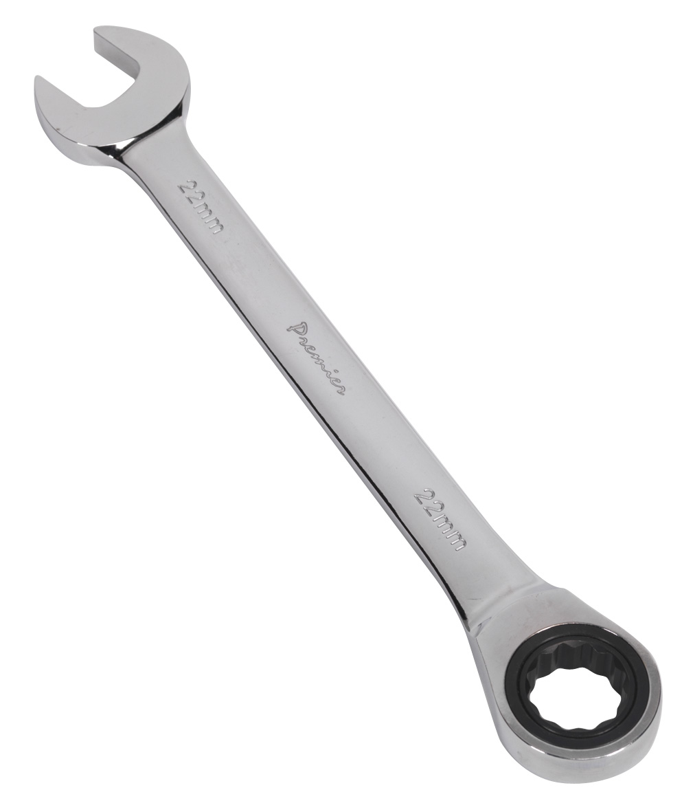 Sealey RCW22 Micro-Locking Ratchet Combination Wrench 22mm 72 Tooth