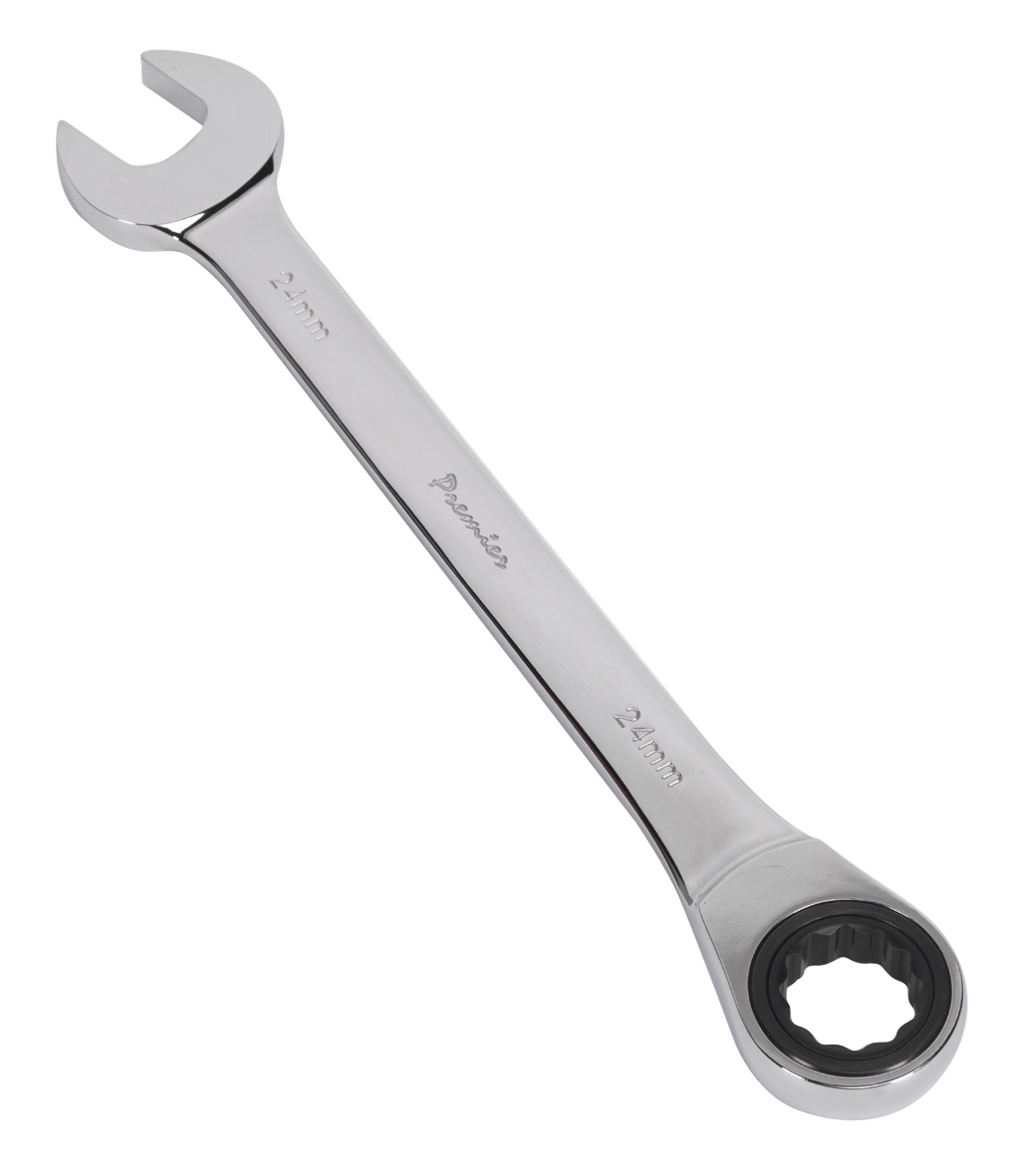 Sealey RCW24 Micro-Locking Ratchet Combination Wrench 24mm 72 Tooth