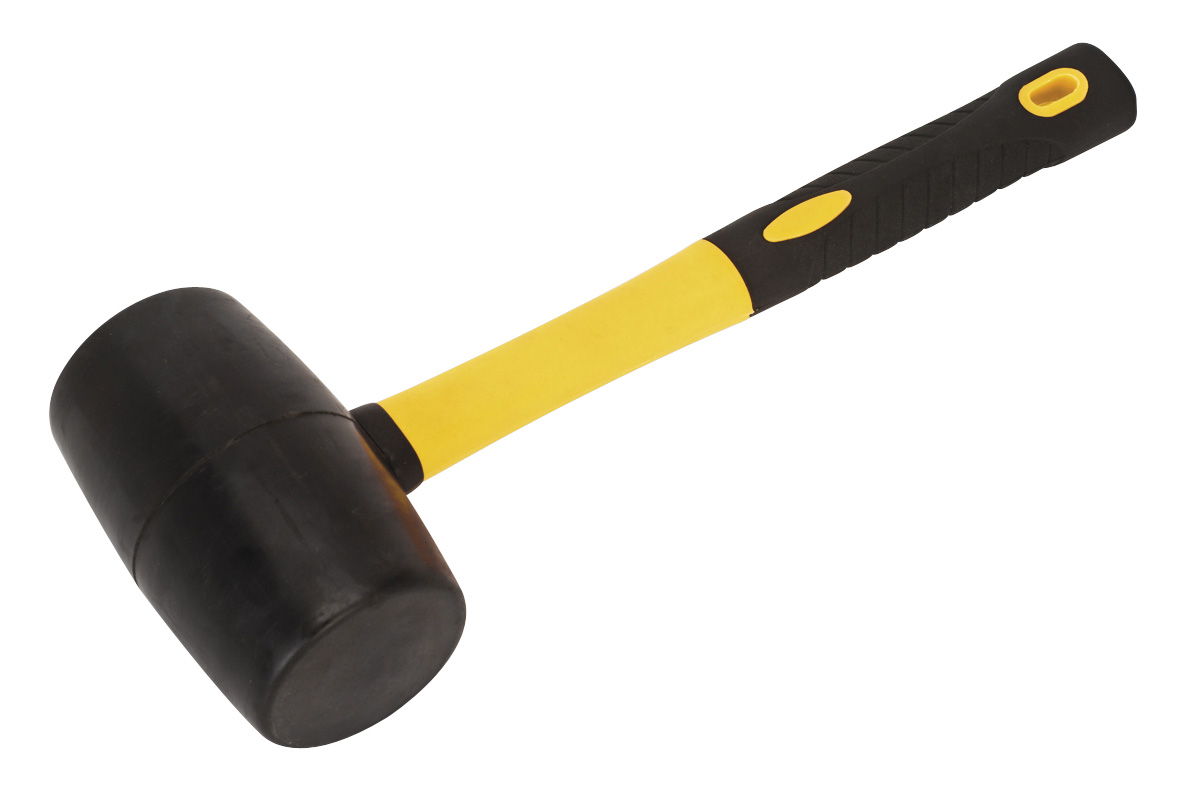 Sealey RMB200 Rubber Mallet Fibreglass Shaft .91kg (2.0lb)