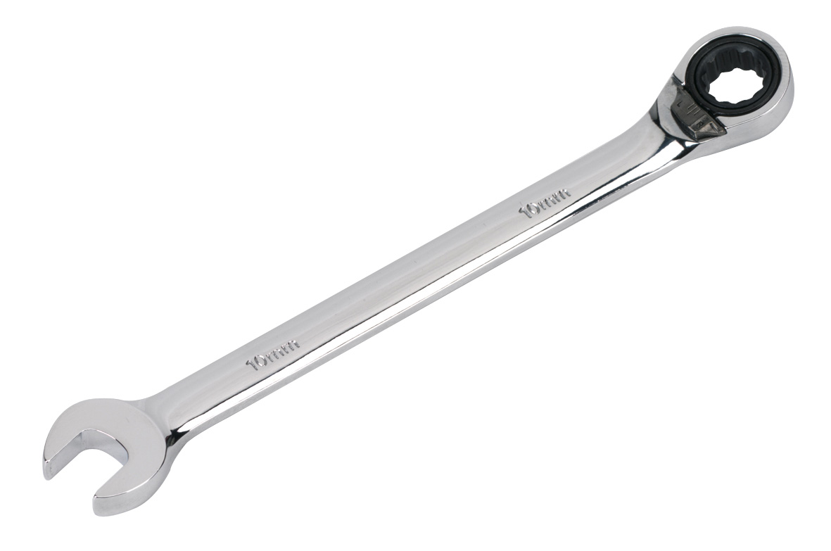 Sealey RRCW10 Reversible Micro-Locking Offset Ratchet Combination Wrench 10mm