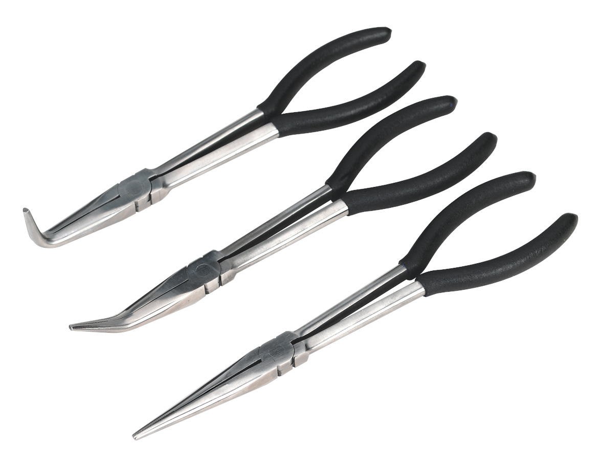 Sealey S0433 Needle Nose Pliers Set 3pc 275mm