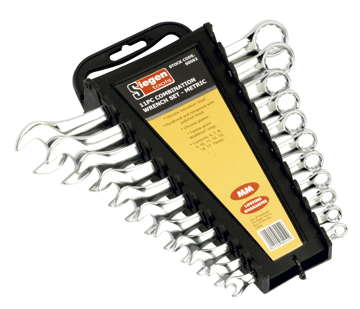 Sealey S0562 Combination Wrench Set 11pc Metric