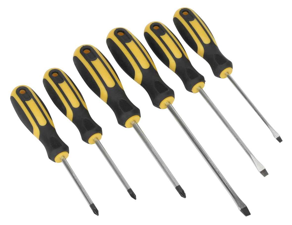 Sealey S0615 Softgrip Screwdriver Set 6pc
