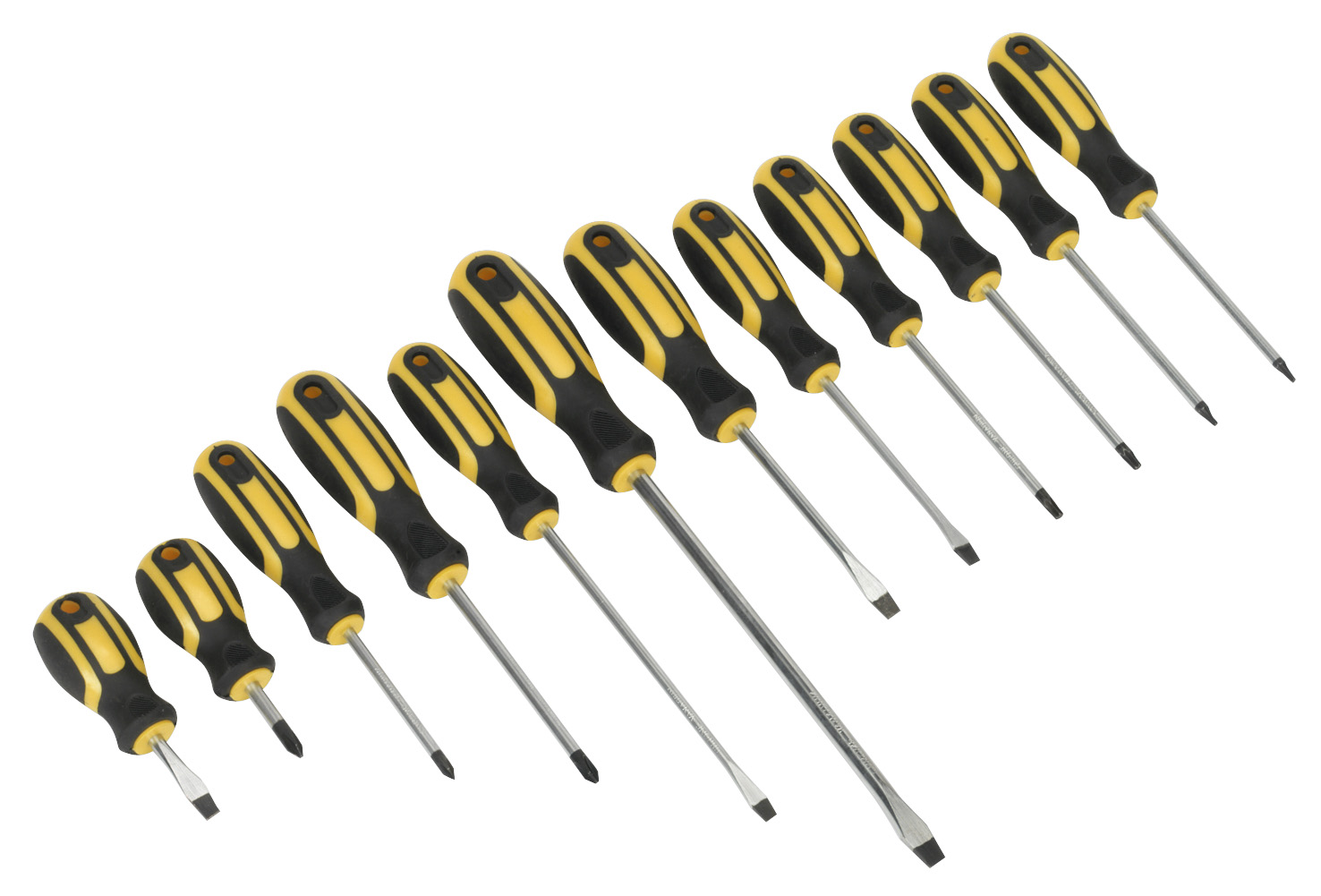 Sealey S0616 Softgrip Screwdriver Set 12pc