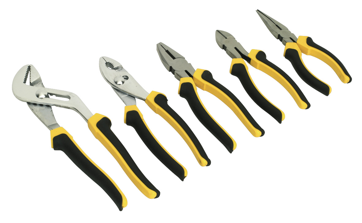 Sealey S0646 Comfort Grip Pliers Set 5pc