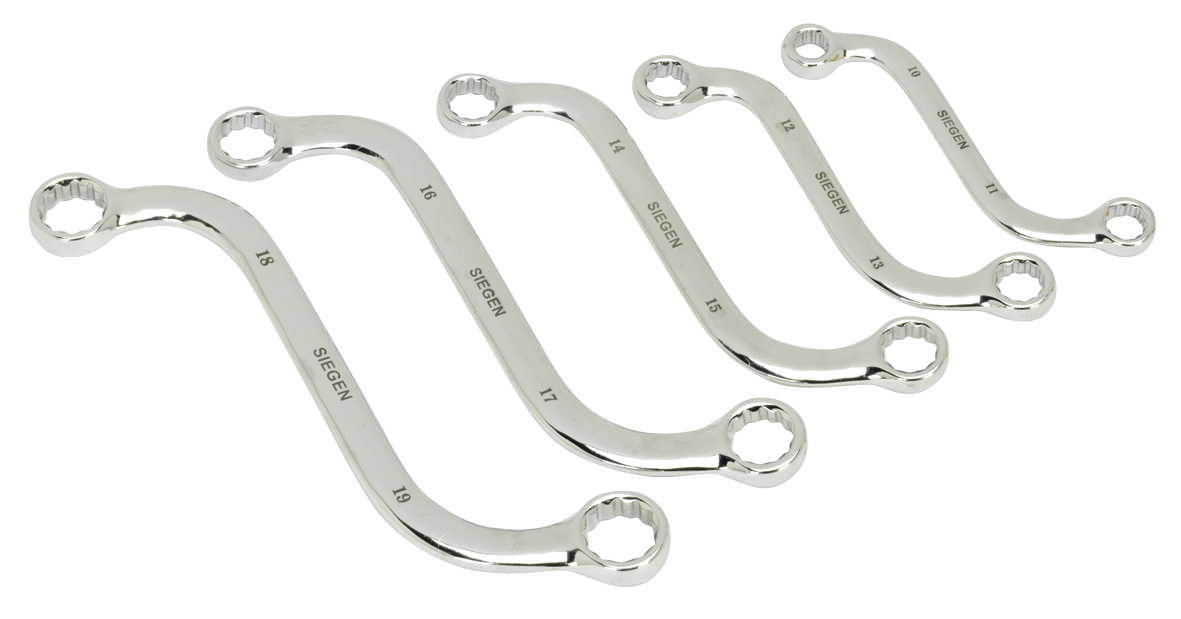 Sealey S0717 S-Spanner Set 5 Piece Metric
