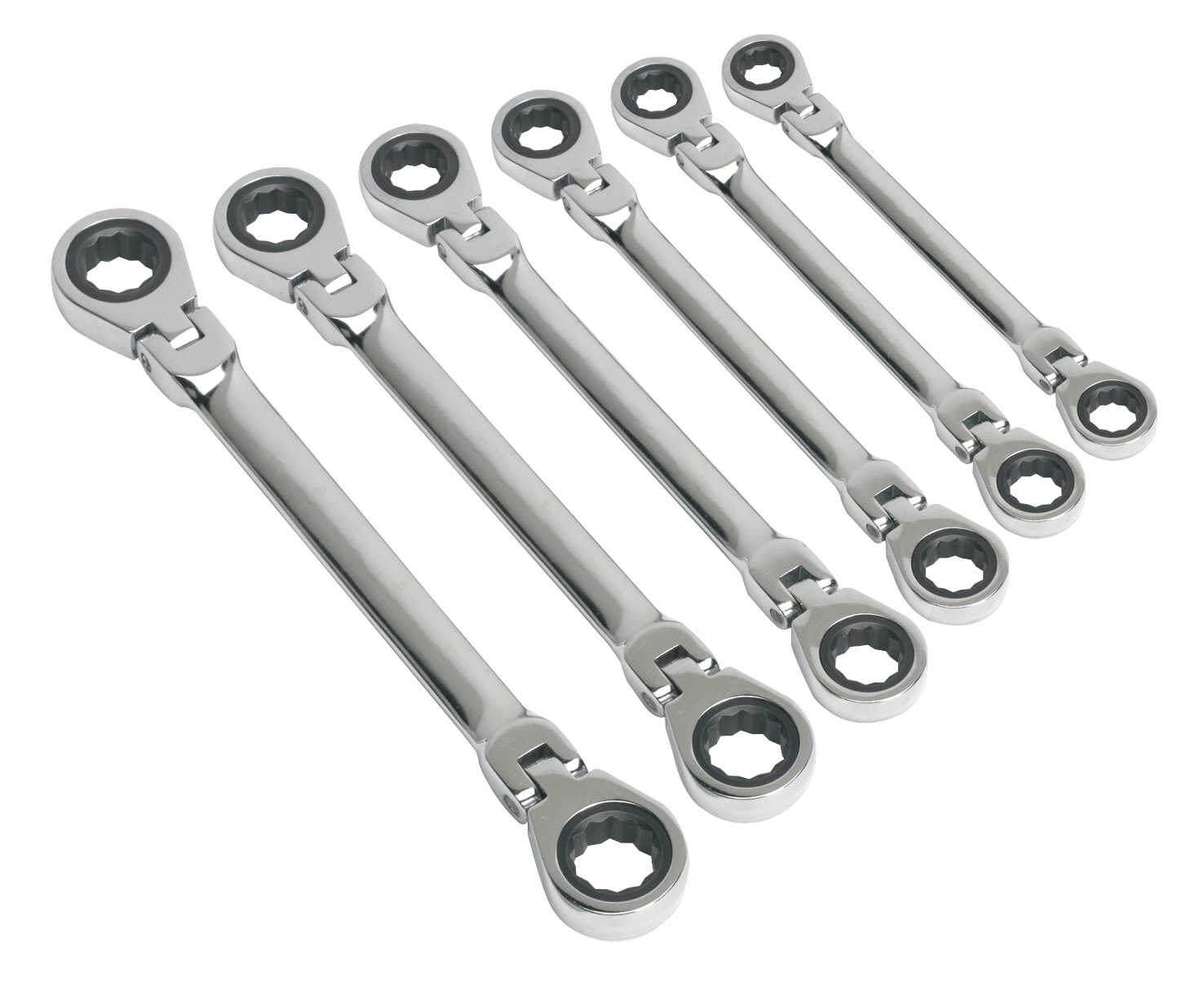 Sealey S0806 Flexi Double Ring Wrench Set 6pc