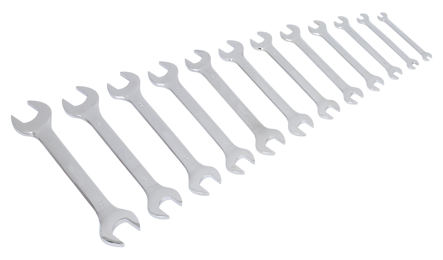 Sealey S0849 Double Open End Spanner Set 12pc