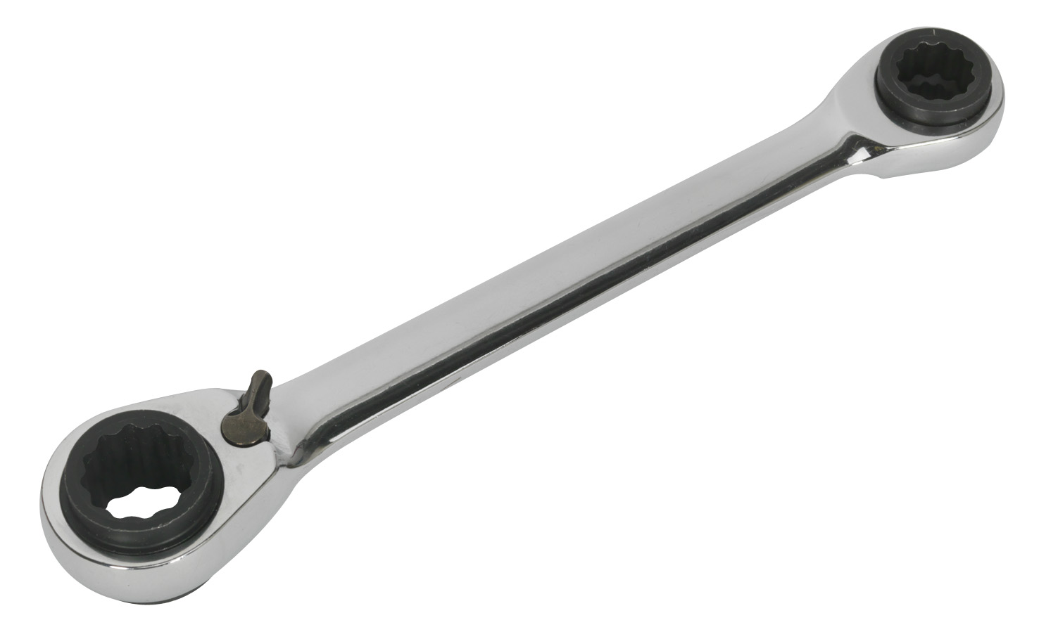 Sealey S0983 Ratchet Ring Spanner 4-in-1 Reversible Metric
