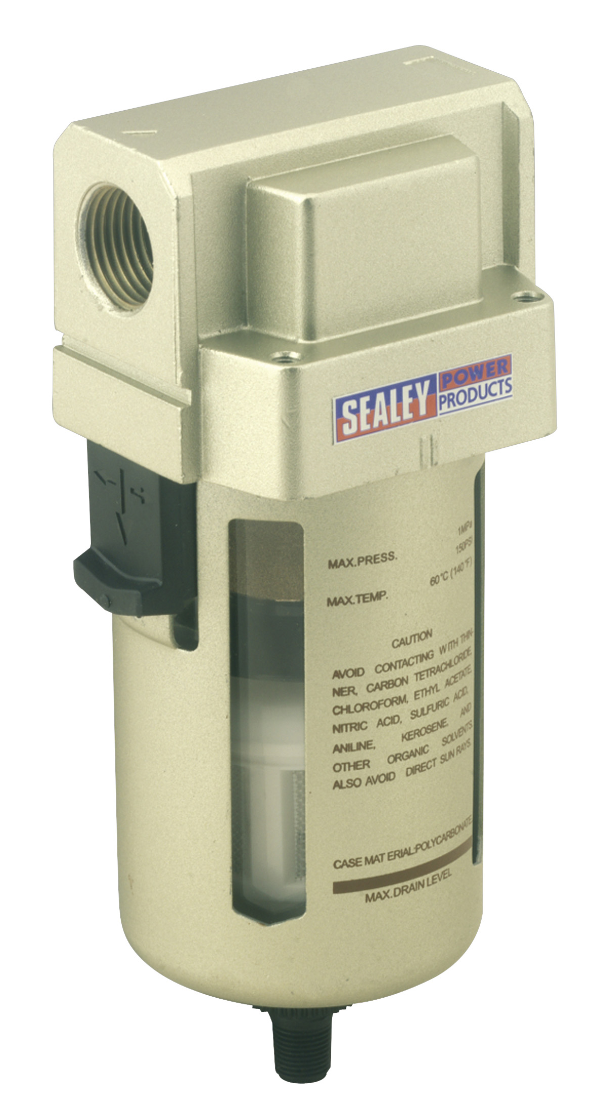 Sealey SA206FAD Air Filter Auto Drain Max Air Flow 140cfm