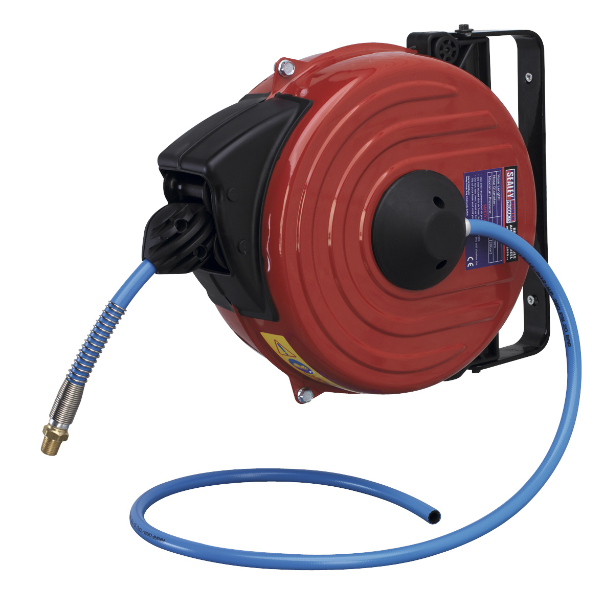 Sealey SA90 Retractable Air Hose Reel 12mtr &oslash;8mm ID Polyurethane Hose