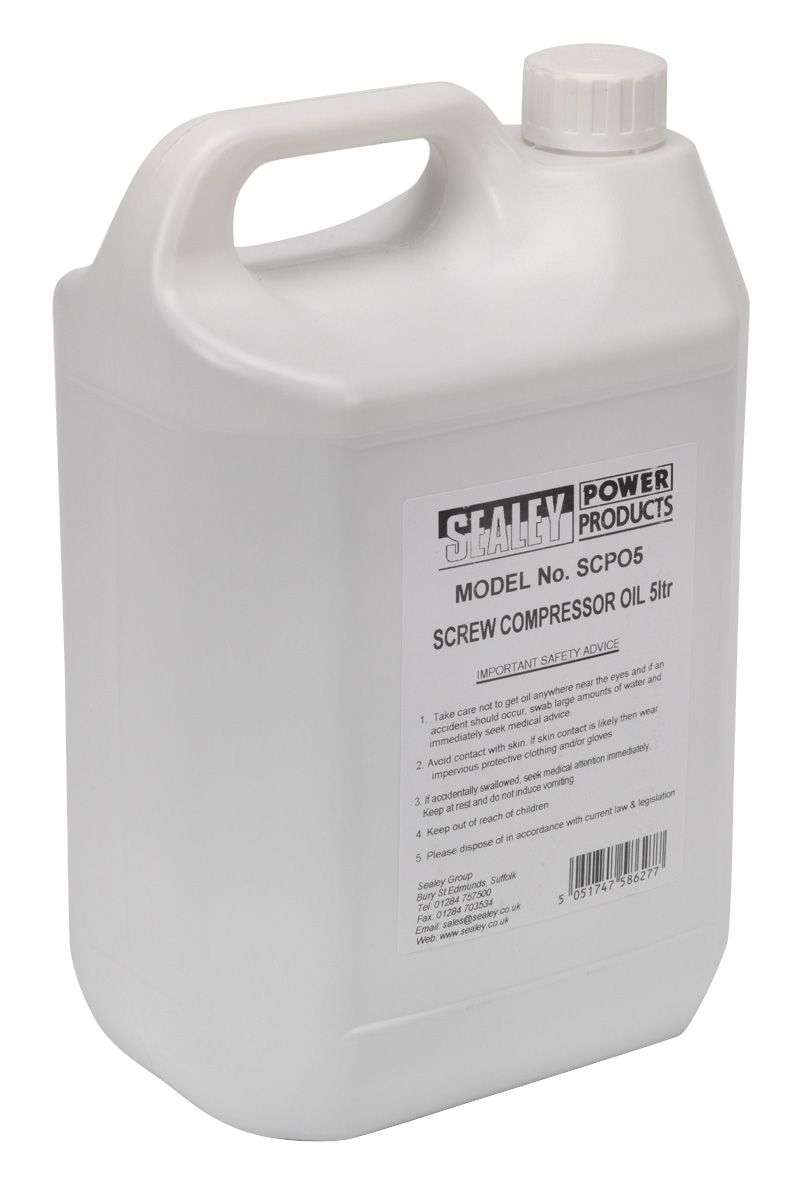 Sealey SCPO5 Screw Compressor Oil 5ltr