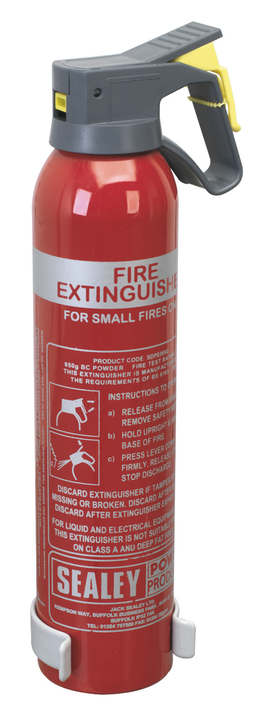 Sealey SDPE009D 0.95kg Dry Powder Fire Extinguisher - Disposable