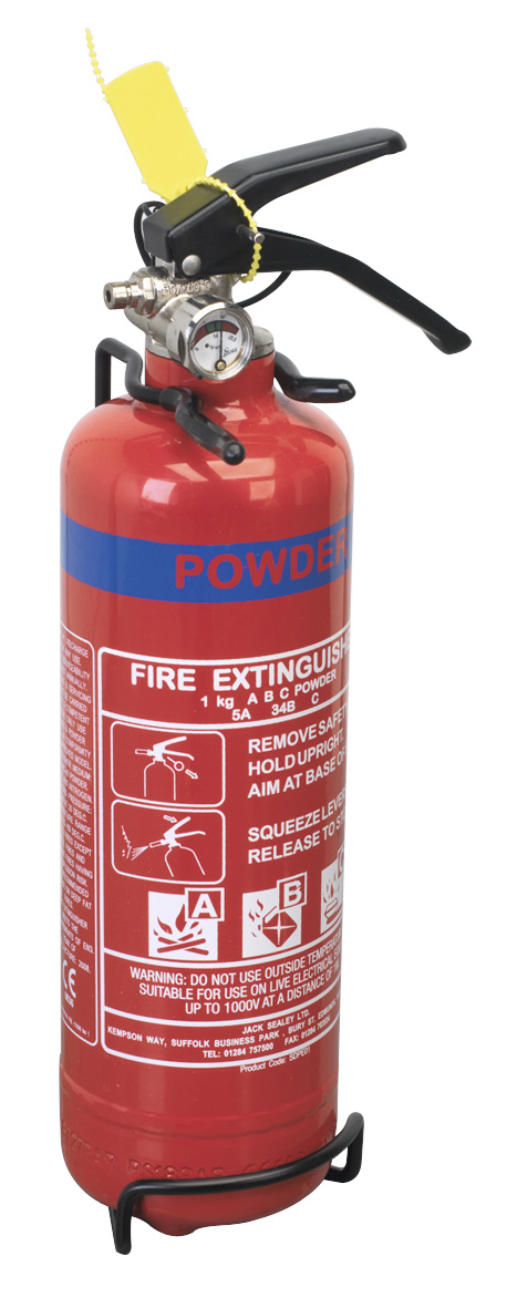 Sealey SDPE01 1kg Dry Powder Fire Extinguisher