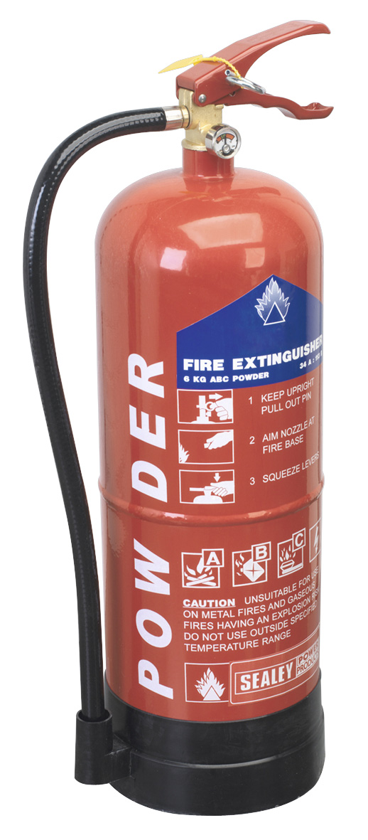 Sealey SDPE06 6kg Dry Powder Fire Extinguisher