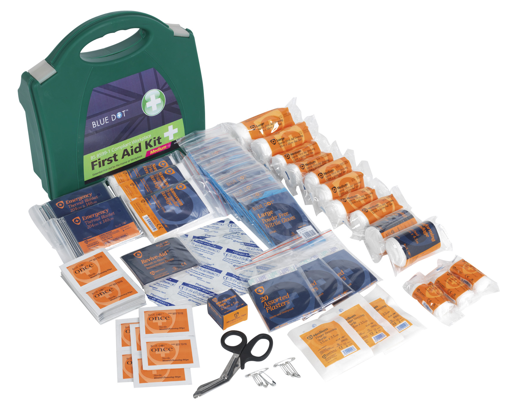 Sealey SFA01M First Aid Kit Medium - BS-8599-1 Compliant