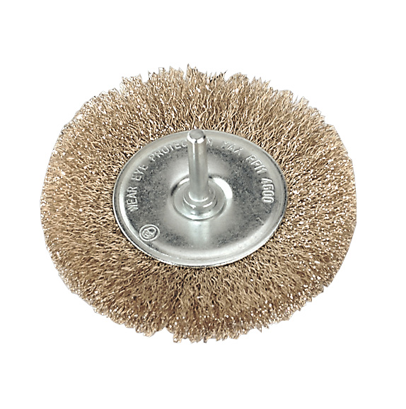 Sealey SFB100 Flat Wire Brush 100mm with 6mm Shaft