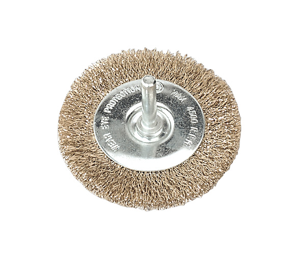 Sealey SFB75 Flat Wire Brush 75mm with 6mm Shaft