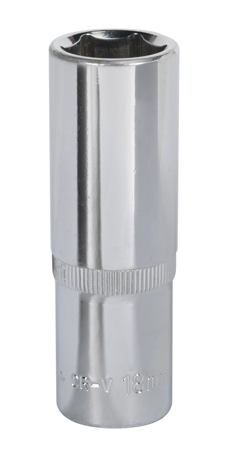 Sealey SP1218D WallDrive&#xAE; Socket 18mm Deep 1/2"Sq Drive Fully Polished