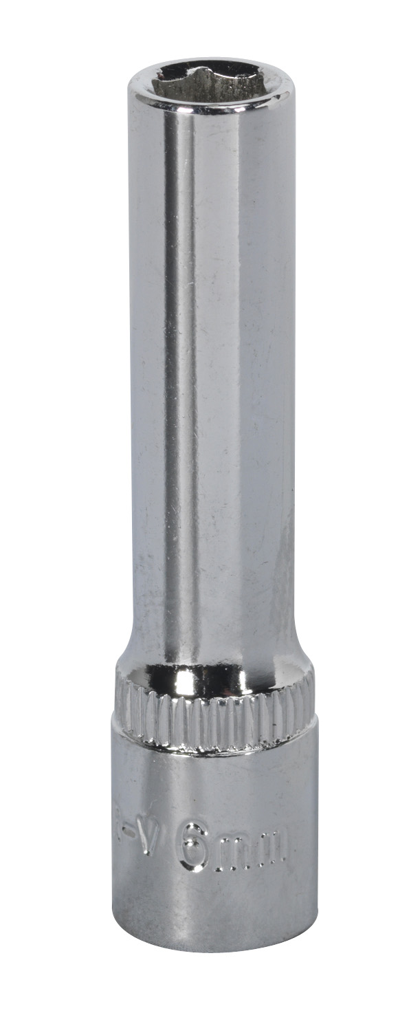 Sealey SP1406D WallDrive&#xAE; Socket 6mm Deep 1/4"Sq Drive Fully Polished