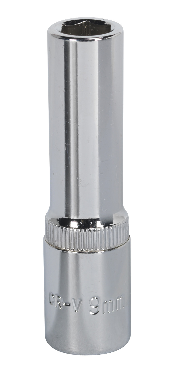 Sealey SP3809D WallDrive&#xAE; Socket 9mm Deep 3/8"Sq Drive Fully Polished