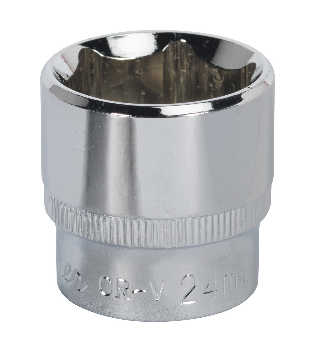 Sealey SP3824 WallDrive&#xAE; Socket 24mm 3/8"Sq Drive Fully Polished