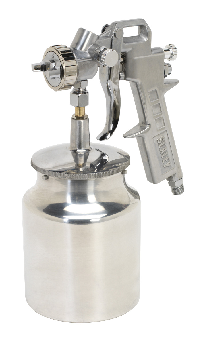 Sealey SSG2 Spray Gun Suction Feed General Purpose 1.5mm Set-Up