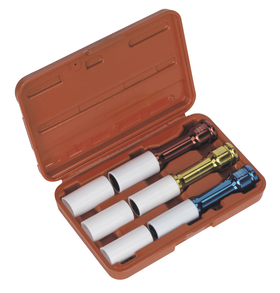 Sealey SX031D Alloy Wheel Deep Impact Socket Set 3pc 1/2"Sq Drive