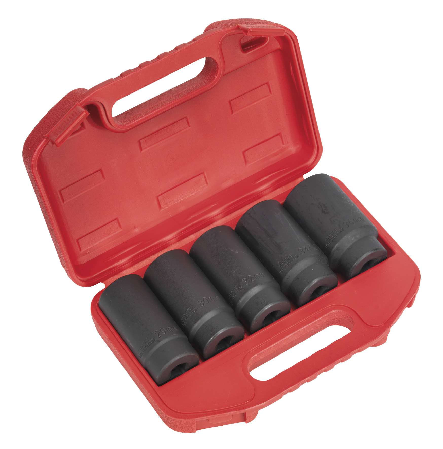 Sealey SX050 Impact Hub Nut Socket Set 1/2"Sq Drive 5pc
