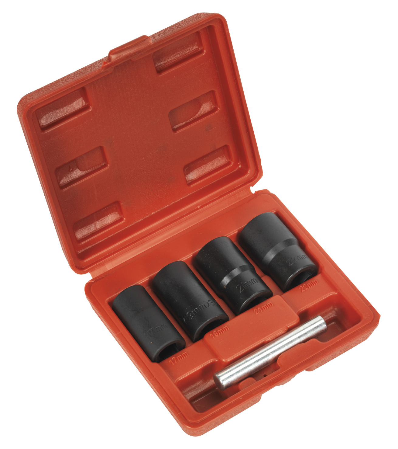 Sealey SX201 Locking Wheel Nut Removal Set 17, 19, 21, 22mm 1/2"Sq Drive
