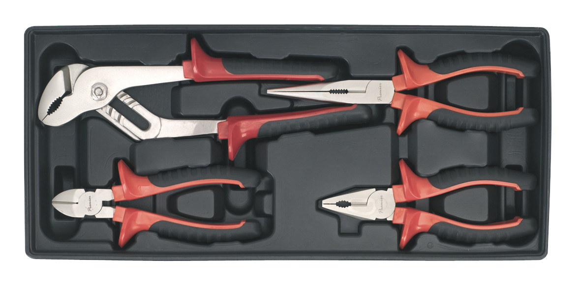 Sealey TBT02 Tool Tray with Pliers Set 4pc
