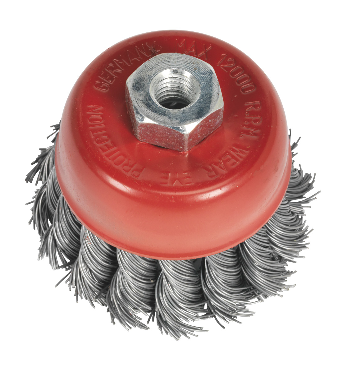 Sealey TKCB652 Twist Knot Cup Brush 65mm M10 x 1.25mm