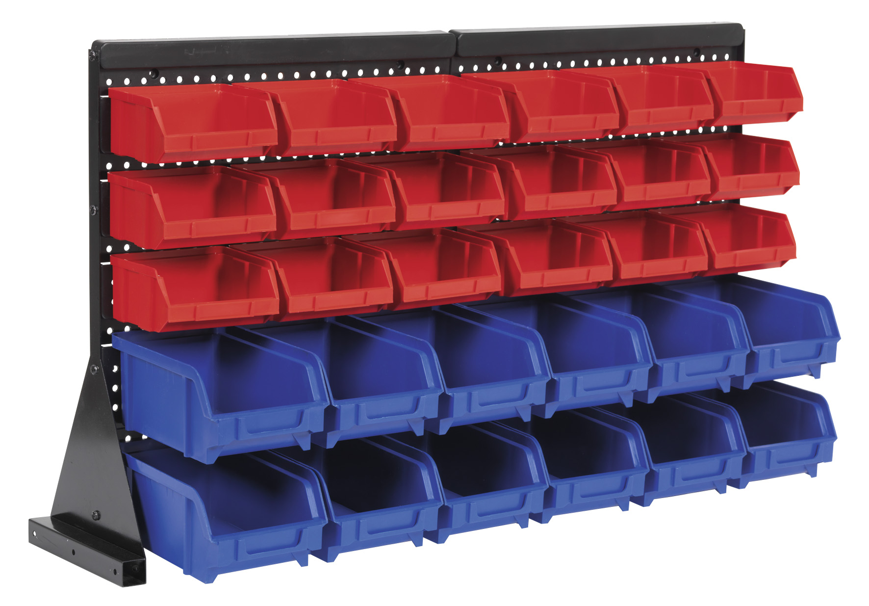 Sealey TPS1218 Bin Storage System Bench Mounting 30 Bins