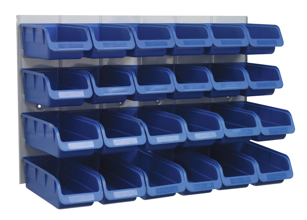 Sealey TPS131 Bin & Panel Combination 24 Bins - Blue