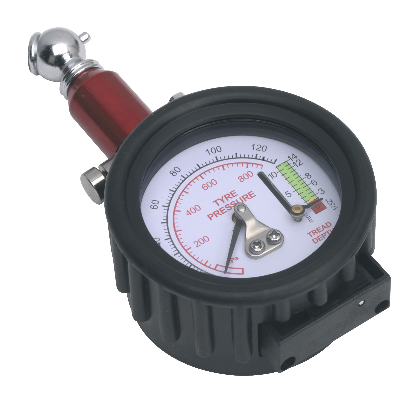 Sealey TSTPDG01 Tyre Pressure Gauge with Tyre Tread Depth Gauge