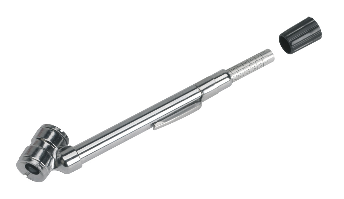 Sealey TSTPG8 Universal Deluxe Tyre Pressure Gauge with Pocket Clip 6-50psi
