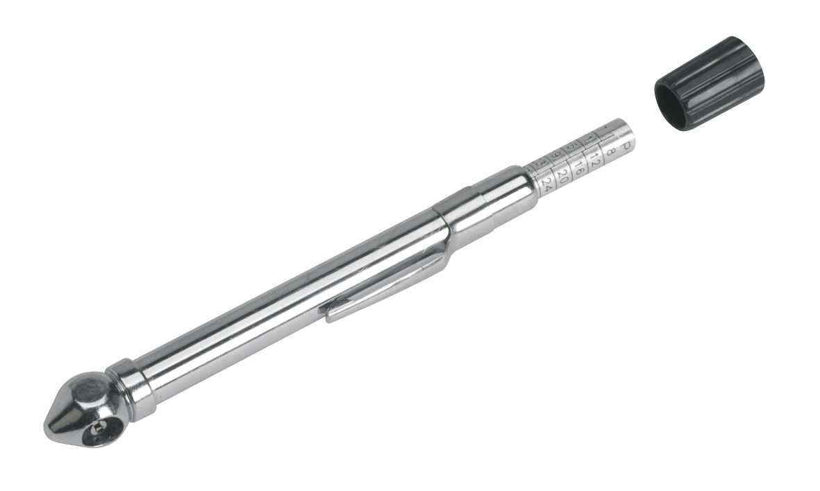 Sealey TSTPG9 Tyre Pressure Gauge with Pocket Clip 6-50psi