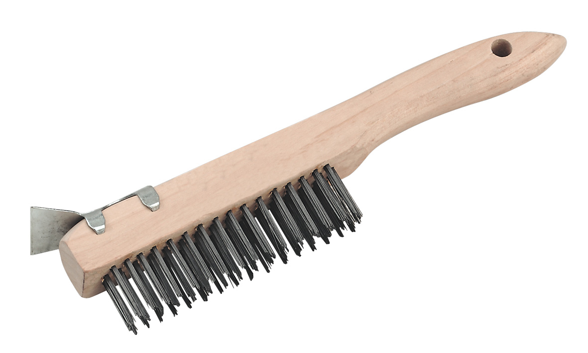 Sealey WB03 Wire Brush with Steel Fill & Scraper 260mm