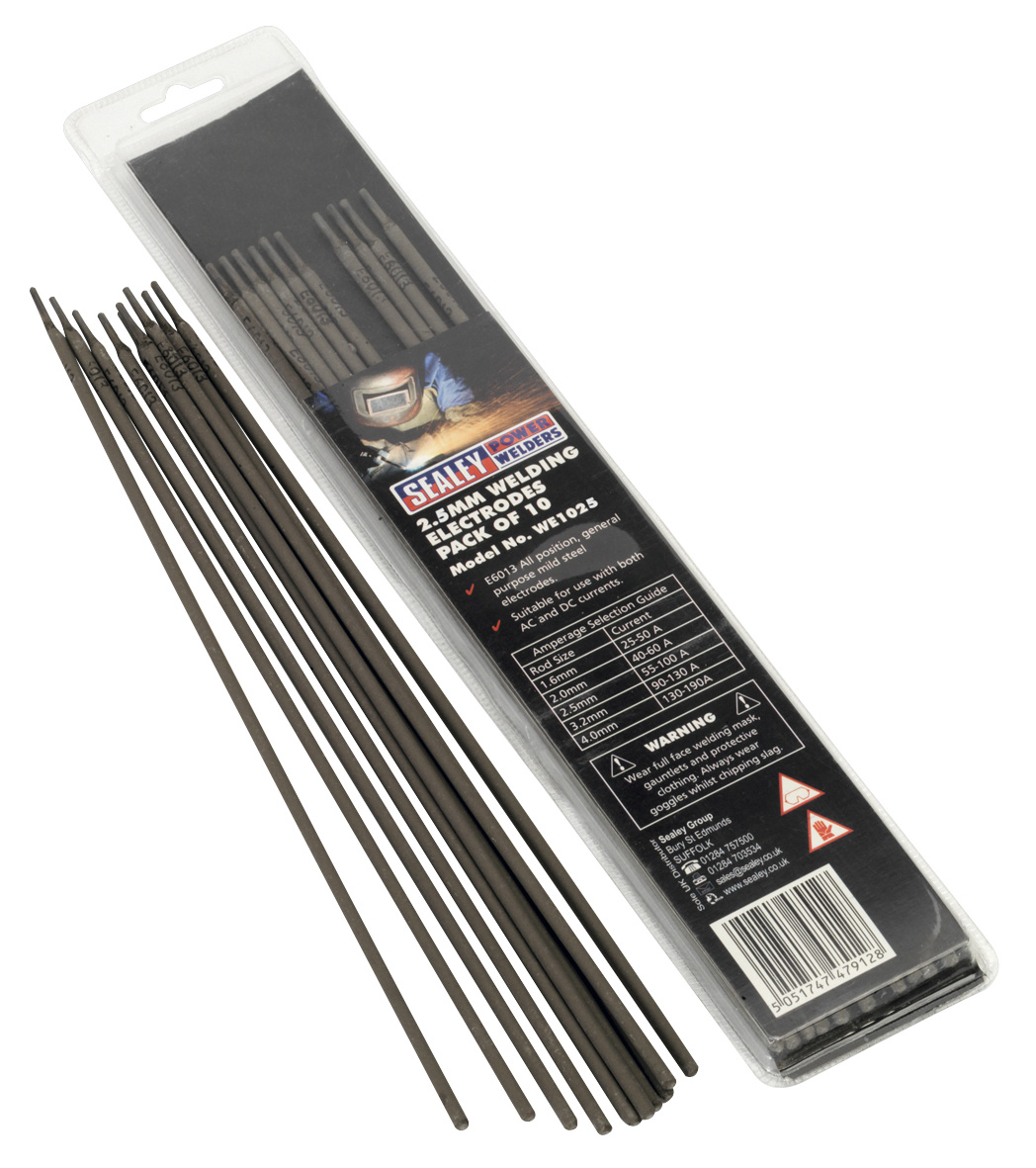 Sealey WE1025 Welding Electrodes 2.5mm Pack of 10