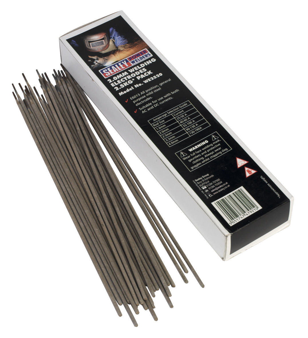 Sealey WE2520 Welding Electrodes 2.0mm 2.5kg Pack