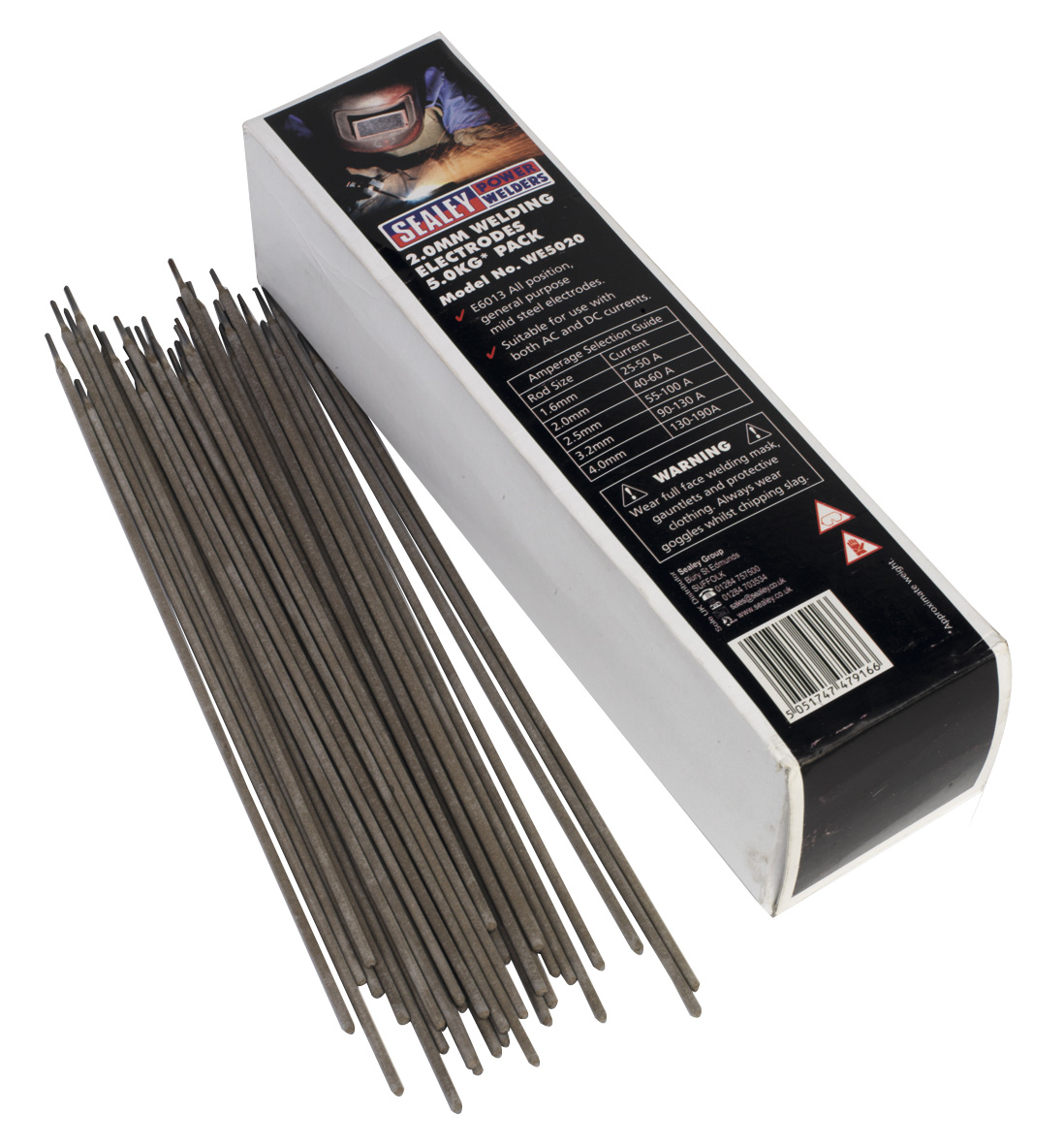 Sealey WE5020 Welding Electrodes 2.0mm 5.0kg Pack