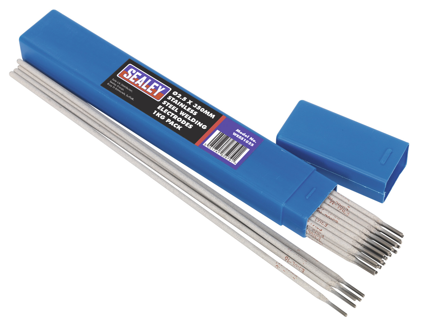 Sealey WESS1025 Welding Electrodes Stainless Steel &oslash;2.5 x 350mm 1kg Pack
