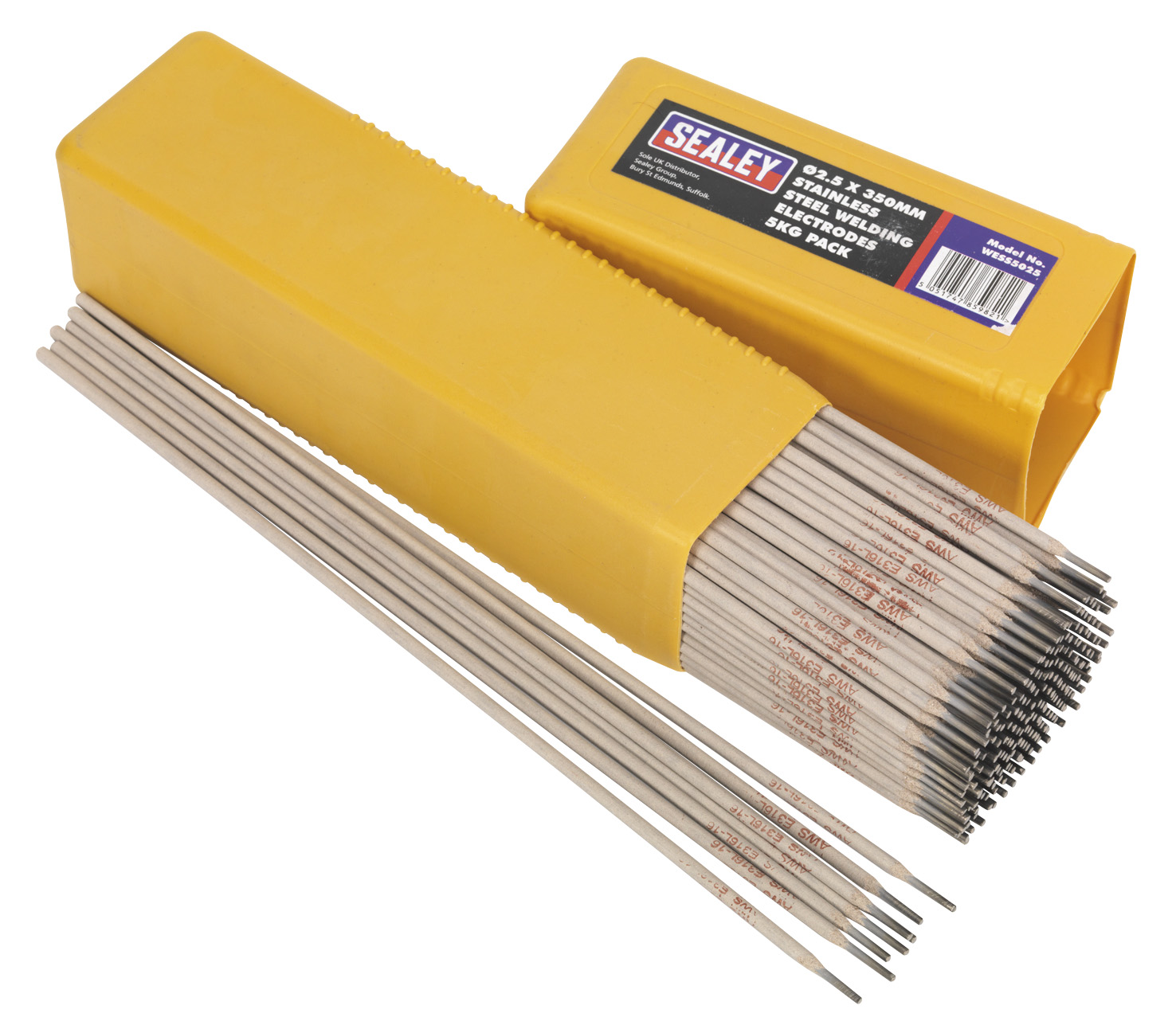 Sealey WESS5025 Welding Electrodes Stainless Steel &oslash;2.5 x 350mm 5kg Pack