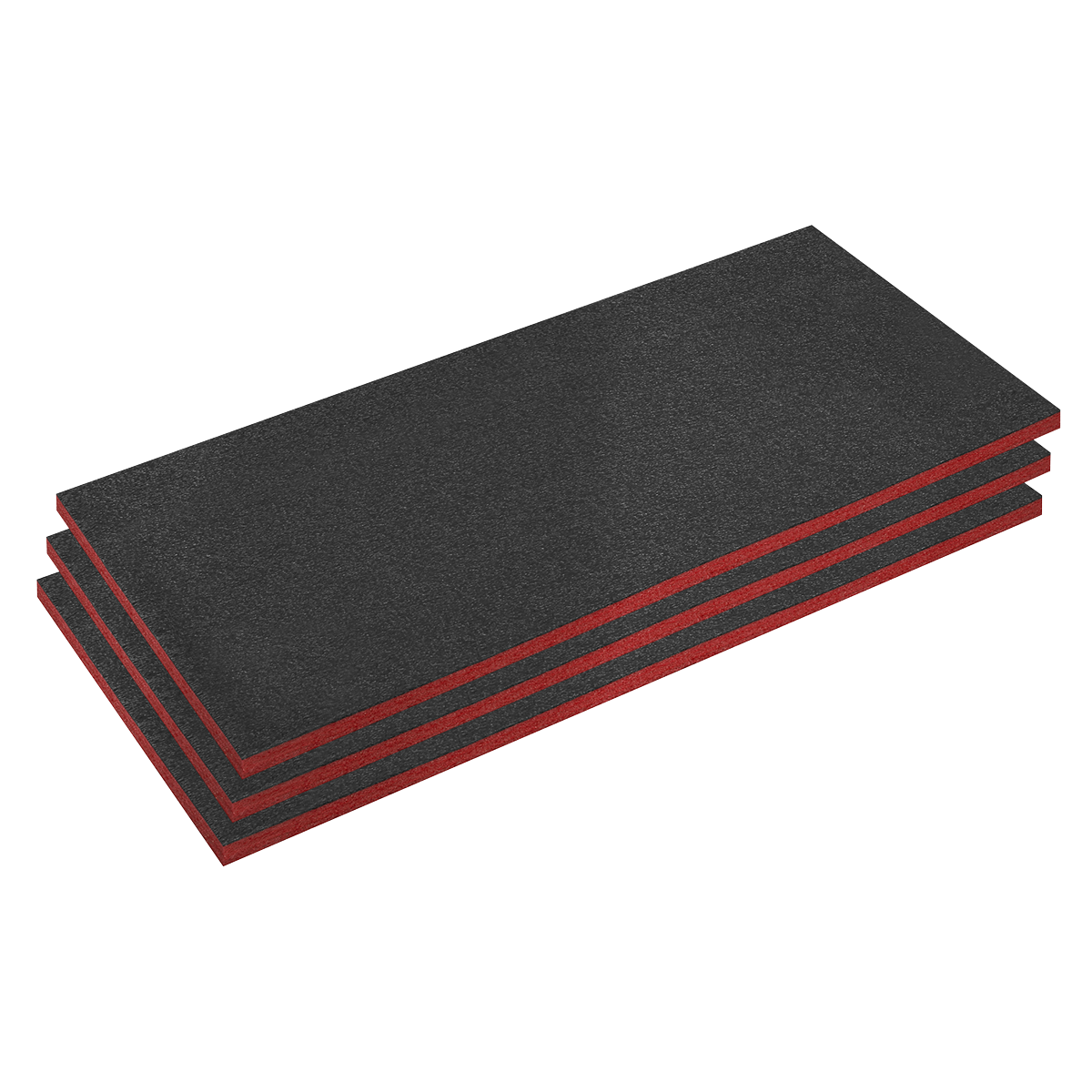 Sealey SFPK30R Easy Peel Shadow Foam Red/Black 30mm - Pack of 3