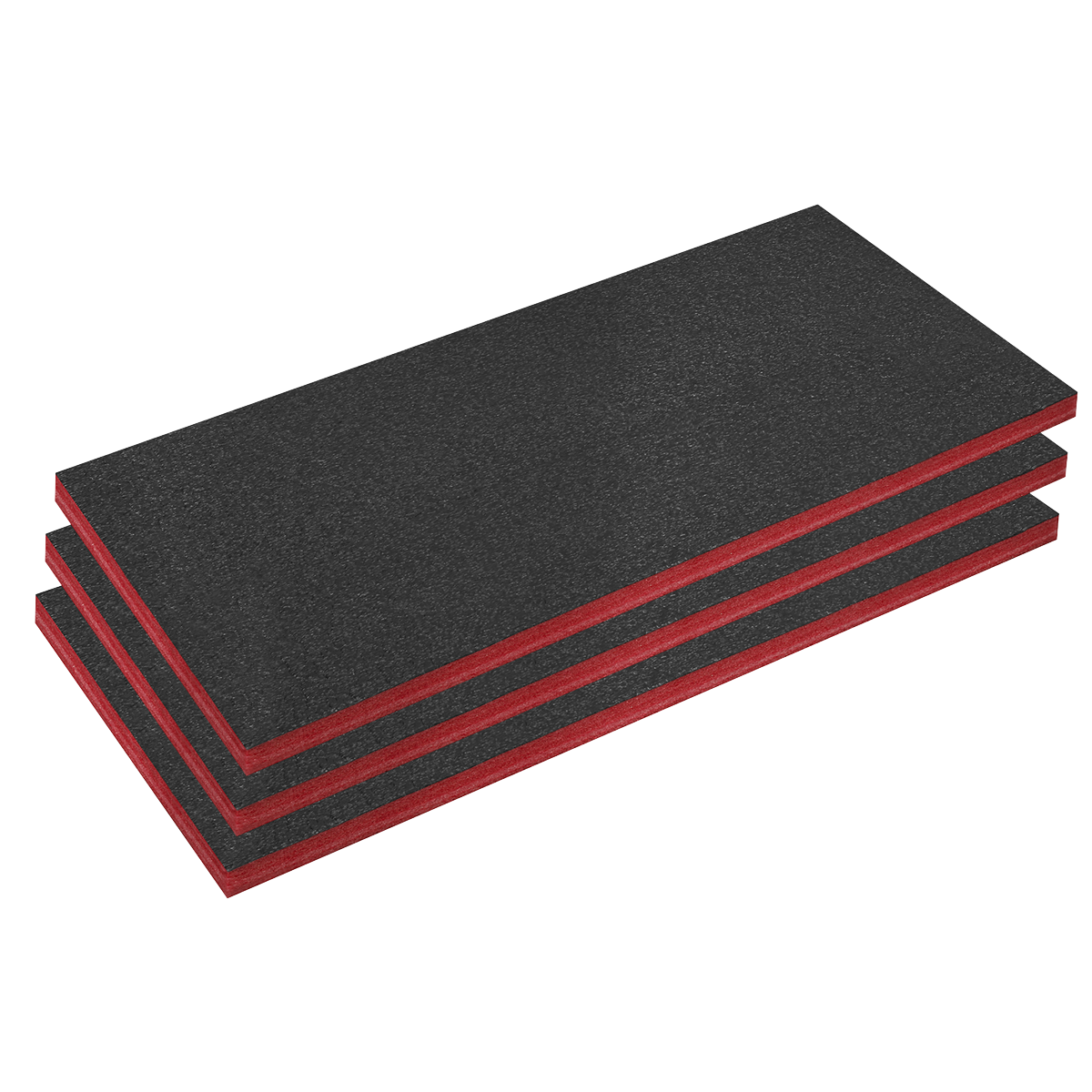 Sealey SFPK50R Easy Peel Shadow Foam Red/Black 50mm - Pack of 3