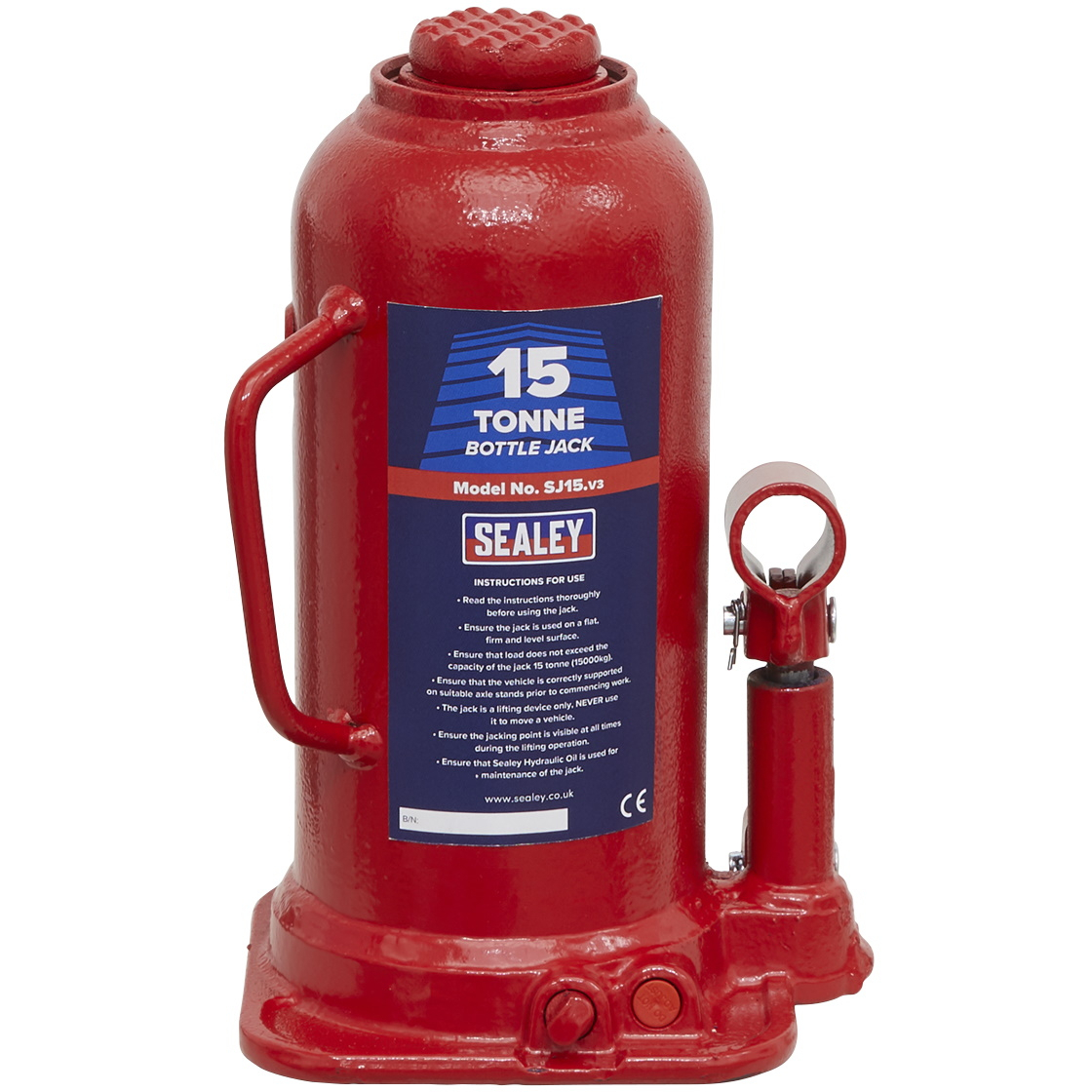 Sealey SJ15 Bottle Jack Yankee 15ton