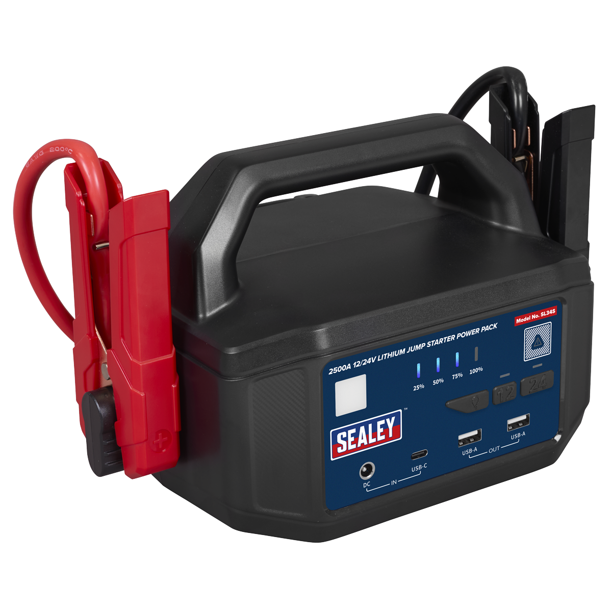 Sealey SL34S 2500A 12/24V Lithium Jump Starter Power Pack