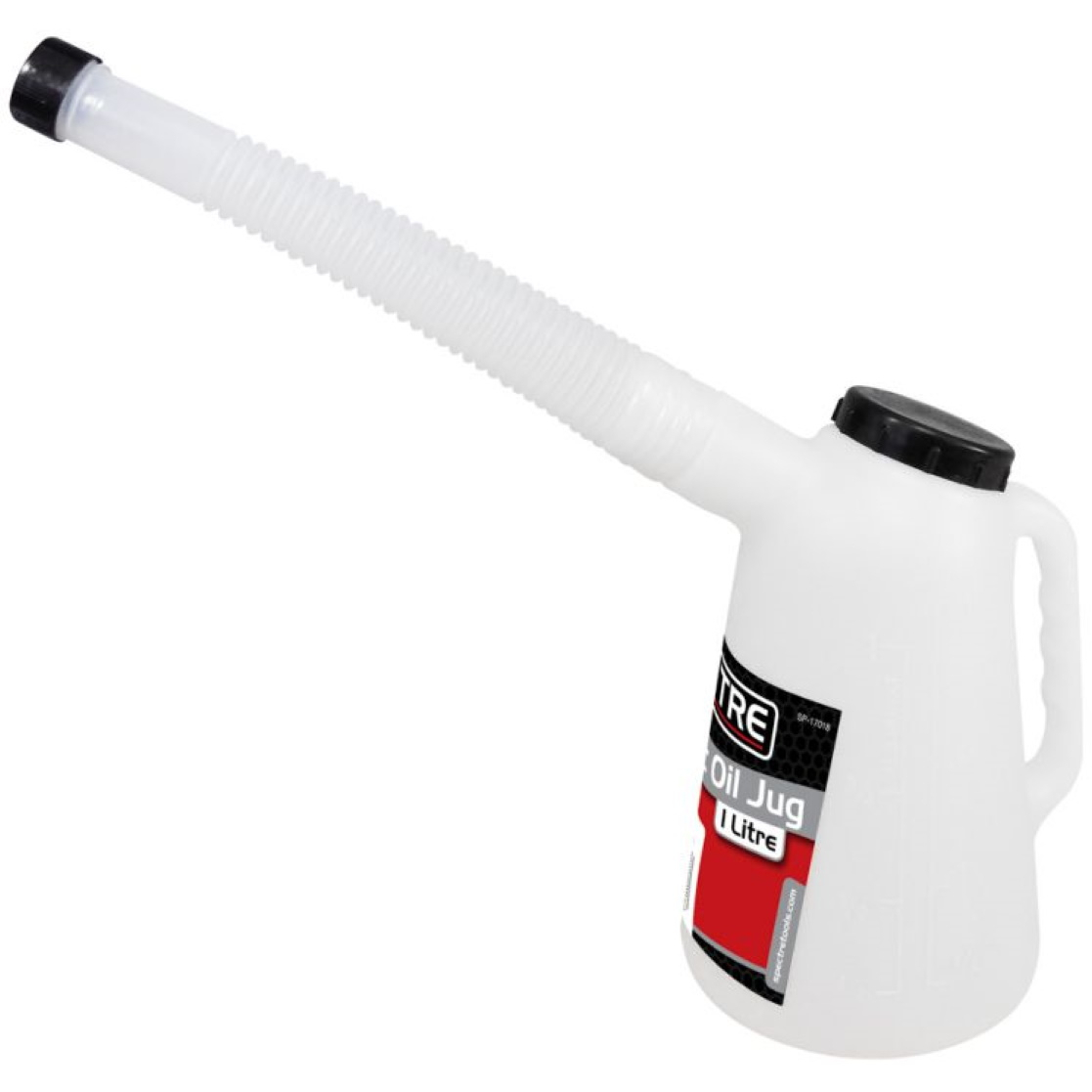 Spectre SP-17018 1L Plastic Oil Jug with Screw Lid and Cap