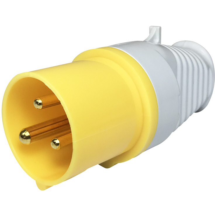 Lawson HIS 950 110V Male Site Plug 16Amp 3 Pin